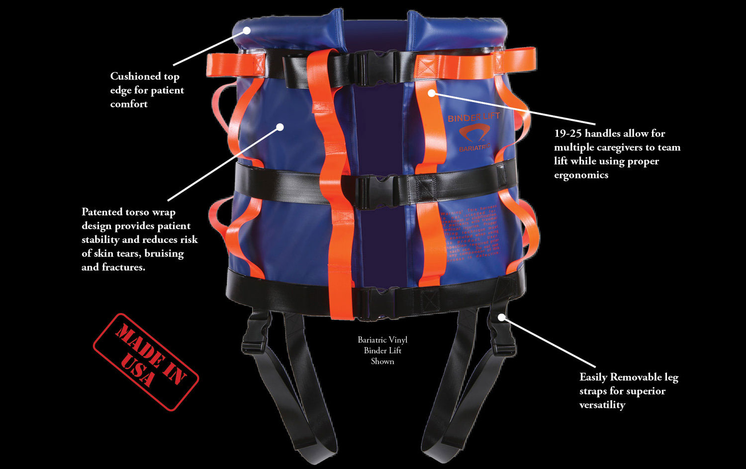 Binder Lift in all sizes for hospitals, paramedics, long term care, assisted living residences - Rossbro - United States, USA